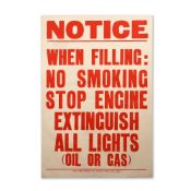Gas / Petrol Station Original Poster Sign
