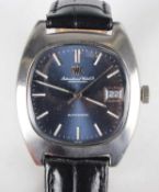 An IWC (International Watch Co) Automatic stainless steel cased gentleman's wristwatch, Ref. 1872,