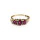 A 9ct gold ruby and diamond ring. Size O/P, 1.8g - Image 1 of 2