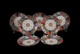 Seven Imari plates