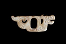 Jade pendant with dragon and phoenix