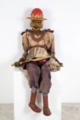 Burmese puppet made of wood and fabric