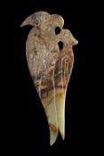 Jade plaque "PARROTS"