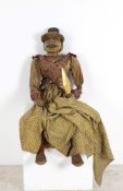 Burmese puppet made of wood and fabric