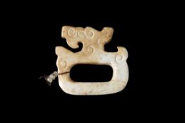 Jade pendant with dragon head