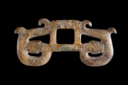 Jade pendant with dragons