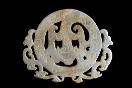 Jade plaque with dragon