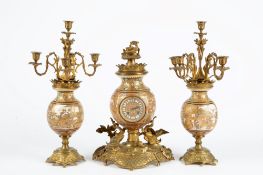 Satsuma porcelain triptych