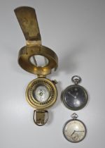 A G.S. MkII  Military Pocket Watch, the back bearing broad arrow and A78729, GWO the crystal worn