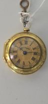 An attractive gilt pair-case verge watch by Geo. Searson, 1762, with fine quality movement, the