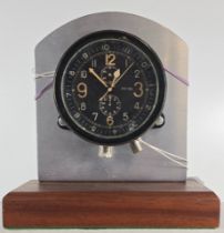 A scarce WWII Regia Aeronautica  (Italian Airforce) cockpit clock by Veglia as fitted to Macchi