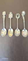 A silver shooting prize teaspoon, the handle in the form of a Lee-Enfield Rifle, won by "Mrs. W.