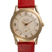 A GENTLEMAN'S SIZE 14K SOLID GOLD LECOULTRE AUTOMATIC WRIST WATCH  CIRCA 1950s, REF. 972-633 MADE
