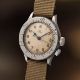 A RARE GENTLEMAN'S SIZE STAINLESS STEEL BRITISH MILITARY RAF OMEGA WEEMS AIR MINISTRY PILOTS WRIST - Image 1 of 9