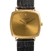 A FINE GENTLEMAN'S SIZE 18K SOLID GOLD VACHERON CONSTANTIN AUTOMATIC WRIST WATCH CIRCA 1970s, WITH