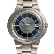 A GENTLEMAN'S SIZE STAINLESS STEEL OMEGA GENEVE DYNAMIC AUTOMATIC DATE BRACELET WATCH CIRCA 1970s