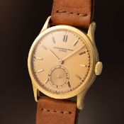 A RARE GENTLEMAN'S LARGE SIZE 18K SOLID YELLOW GOLD VACHERON CONSTANTIN 