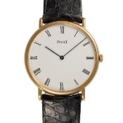 A GENTLEMAN'S SIZE 18K SOLID GOLD PIAGET ALTIPLANO WRIST WATCH CIRCA 1980, REF. 9035N Movement: