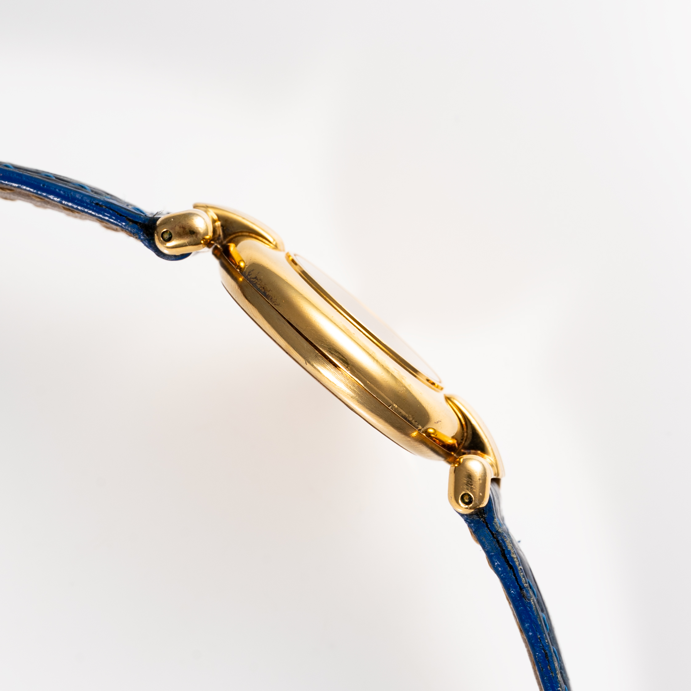 A LADIES SOLID SILVER GILT MUST DE CARTIER COLISEE WRIST WATCH CIRCA 1990s, REF. 590002  ACCOMPANIED - Image 5 of 8