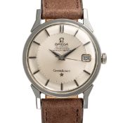 A FINE GENTLEMAN'S SIZE STAINLESS STEEL OMEGA CONSTELLATION AUTOMATIC CHRONOMETER DATE WRIST WATCH