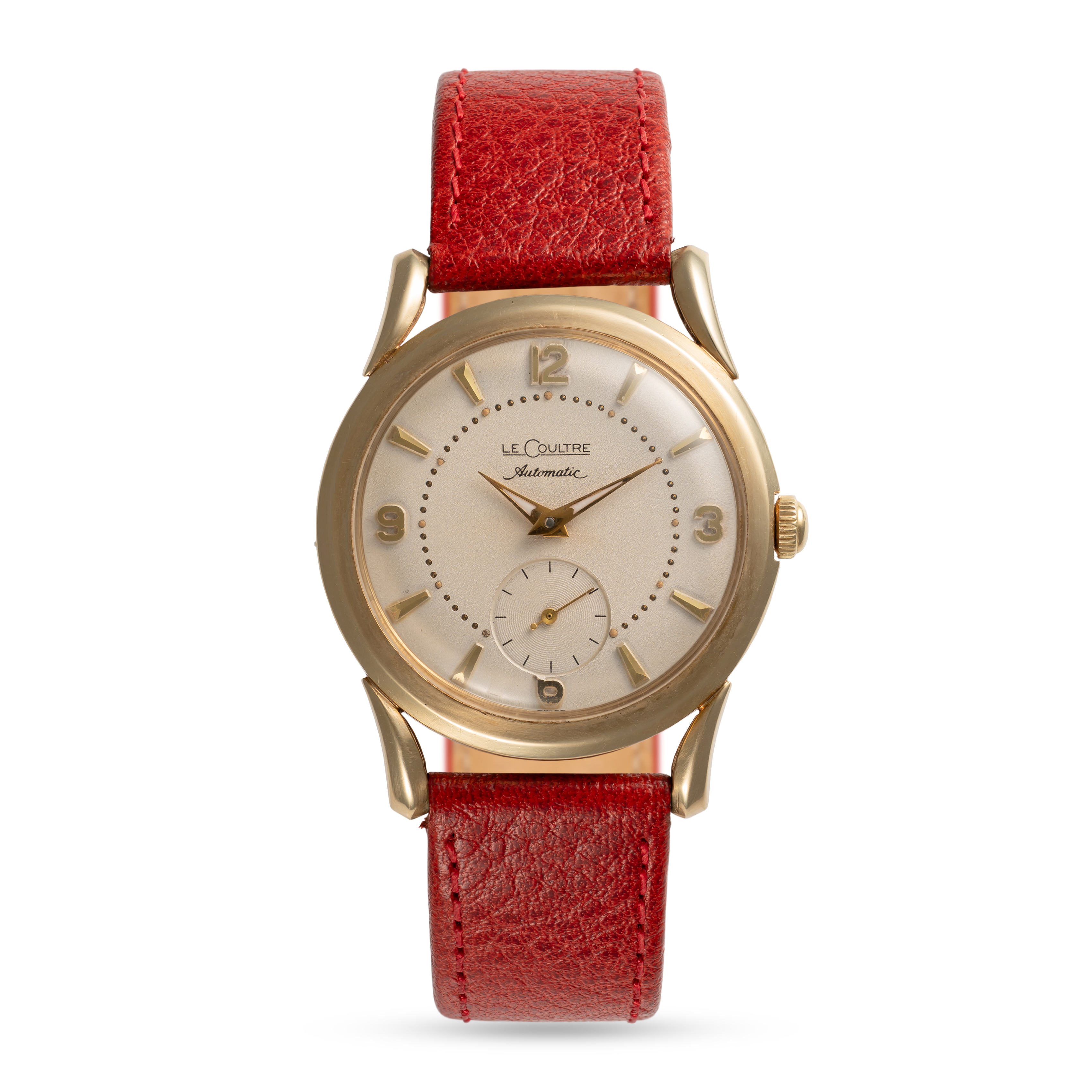 A GENTLEMAN'S SIZE 14K SOLID GOLD LECOULTRE AUTOMATIC WRIST WATCH  CIRCA 1950s, REF. 972-633 MADE - Image 2 of 8