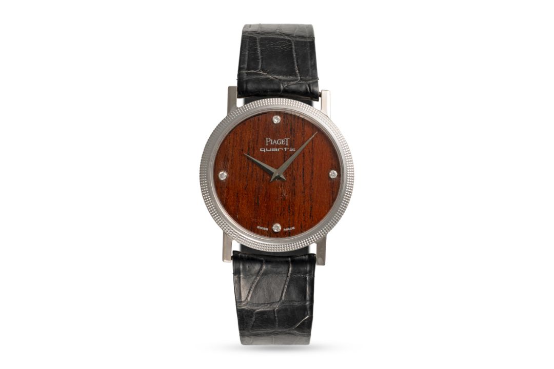 A RARE GENTLEMAN'S SIZE 18K SOLID WHITE GOLD PIAGET WRIST WATCH CIRCA 1970s, REF. 7634 ORIGINAL ROSE - Image 2 of 7