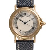 A GENTLEMAN'S SIZE 18K SOLID GOLD BREGUET MARINE AUTOMATIC WRIST WATCH CIRCA 1990s, REF. 3400BA