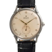 A GENTLEMAN'S STAINLESS STEEL ROLEX PRECISION WRIST WATCH CIRCA 1950s, REF. 4498  Movement: 15J,
