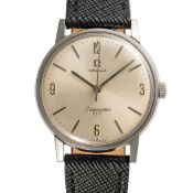 A GENTLEMAN'S SIZE STAINLESS STEEL OMEGA SEAMASTER 600 WRIST WATCH CIRCA 1960s REF. 135.011