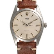 A RARE GENTLEMAN'S LARGE SIZE STAINLESS STEEL ROLEX OYSTER PRECISION 
