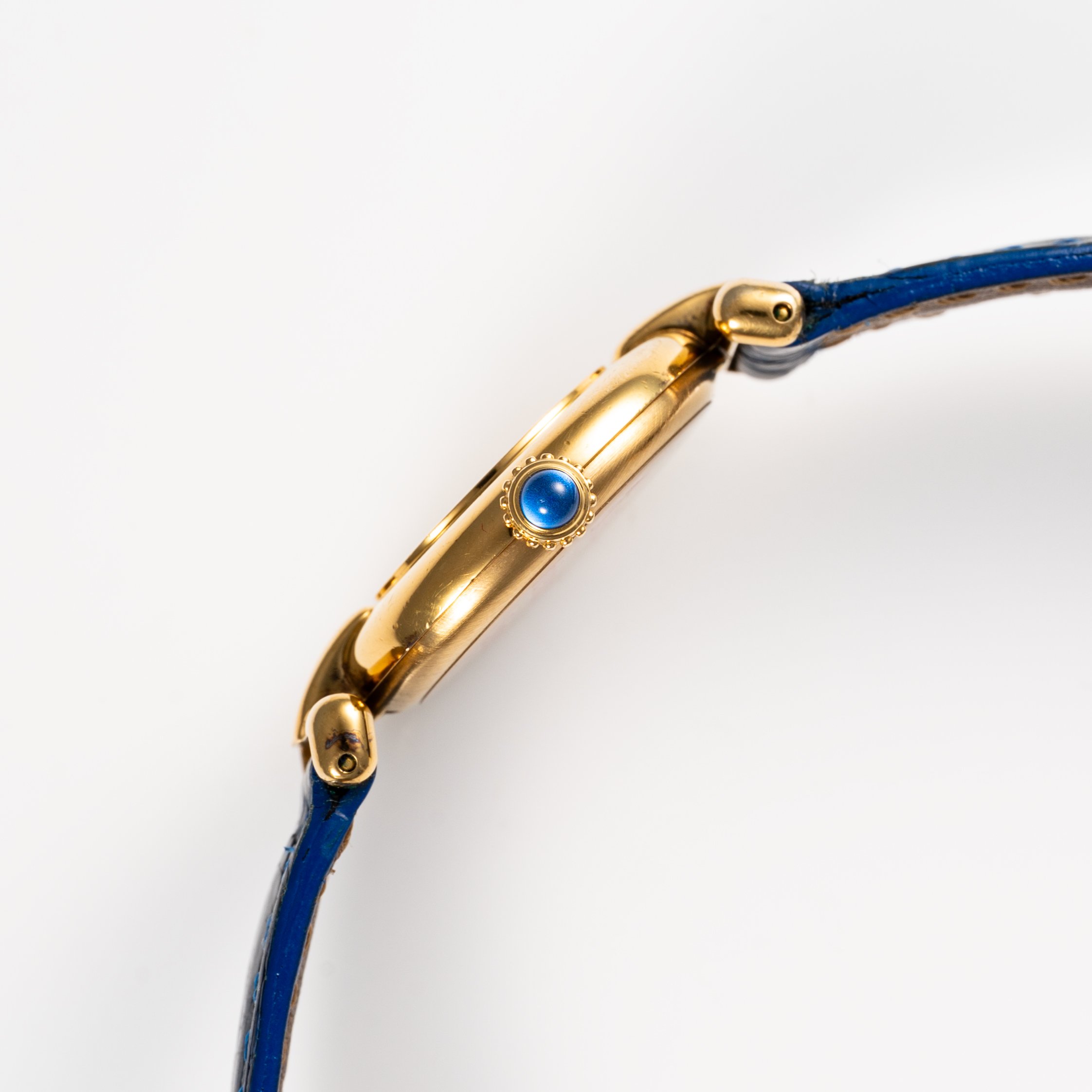 A LADIES SOLID SILVER GILT MUST DE CARTIER COLISEE WRIST WATCH CIRCA 1990s, REF. 590002  ACCOMPANIED - Image 6 of 8