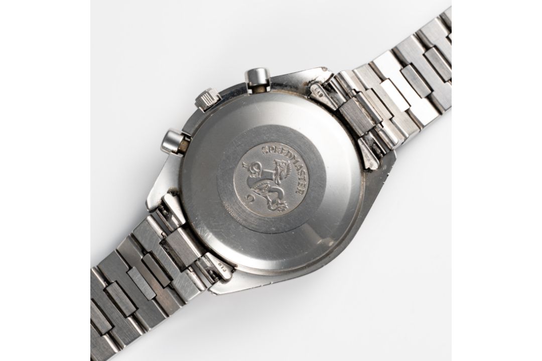 A GENTLEMAN'S SIZE STAINLESS STEEL OMEGA SPEEDMASTER AUTOMATIC CHRONOGRAPH BRACELET WATCH CIRCA - Image 7 of 8