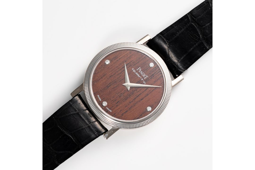 A RARE GENTLEMAN'S SIZE 18K SOLID WHITE GOLD PIAGET WRIST WATCH CIRCA 1970s, REF. 7634 ORIGINAL ROSE - Image 4 of 7