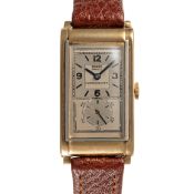 A GENTLEMAN'S SIZE 9CT SOLID YELOW & WHITE GOLD ROLEX PRINCE WRIST WATCH CIRCA 1930, REF. 862