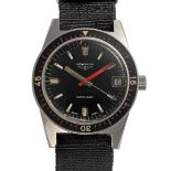 A GENTLEMAN'S SIZE STAINLESS STEEL LONGINES AUTOMATIC SKIN DIVER WRIST WATCH CIRCA 1960s REF. 7921-1