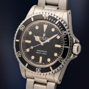 A GENTLEMAN'S SIZE STAINLESS STEEL ROLEX OYSTER PERPETUAL SUBMARINER BRACELET WATCH CIRCA 1978, REF.