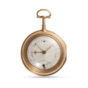 A RARE 18K SOLID GOLD FRENCH DOUBLE DIAL TRIPLE CALENDAR Á TOC QUARTER REPEATER BY D.ARNAUD Á MORGES
