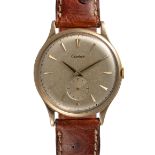 A RARE GENTLEMAN'S SIZE 9CT SOLID GOLD CARTIER LONDON WRIST WATCH CIRCA 1956 WITH CASE BACK INITIALS
