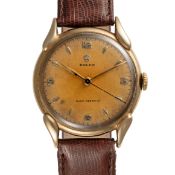A GENTLEMAN'S LARGE SIZE 9CT SOLID GOLD ROLEX WRIST WATCH CIRCA 1959 REF. 4607 WITH 