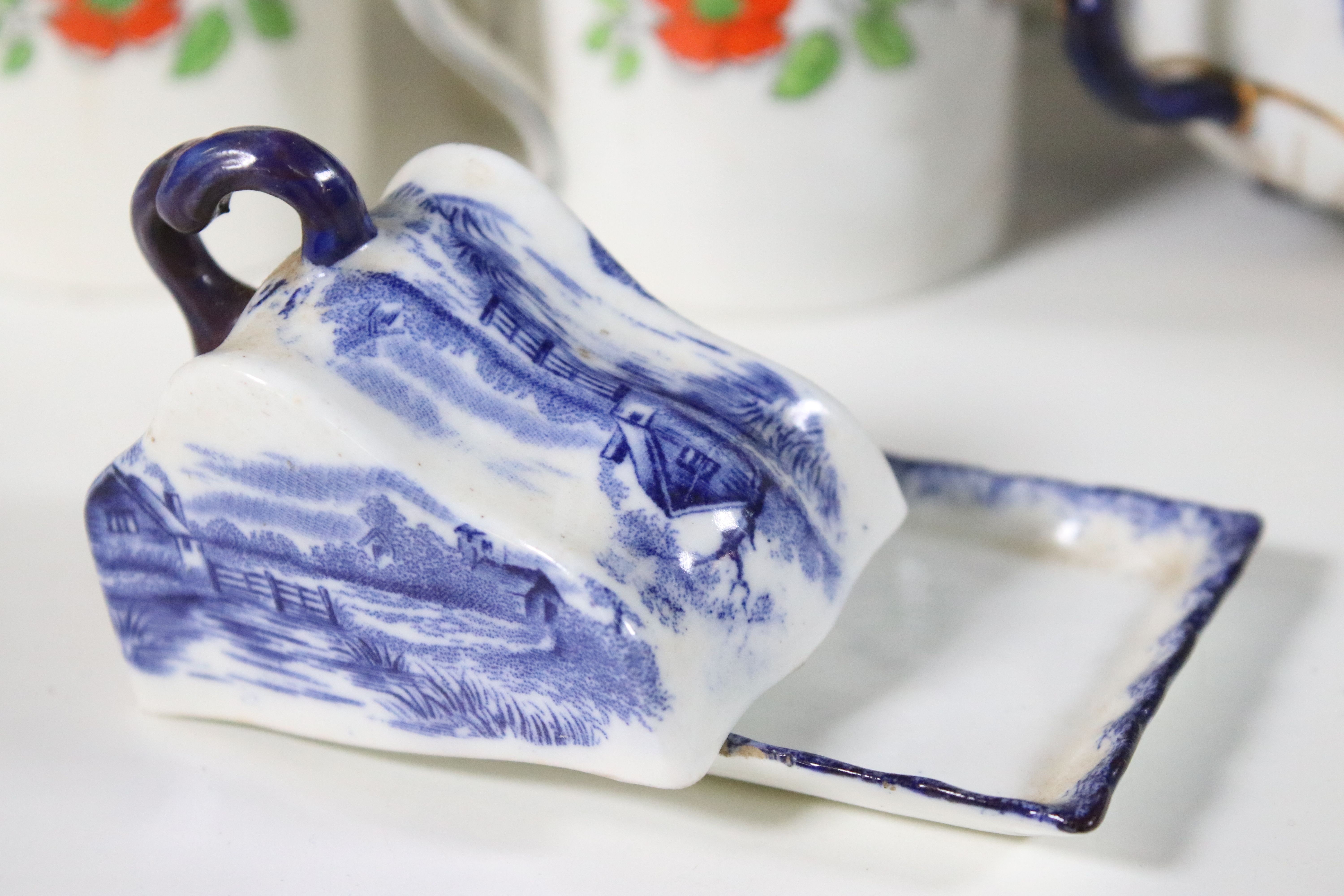 Foley Tea Set Foley China floral pattern 15 piece part tea set together with a ...