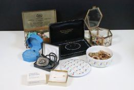 Costume jewellery collection comprising Michael Kors examples, imitation pearls, sterling silver and