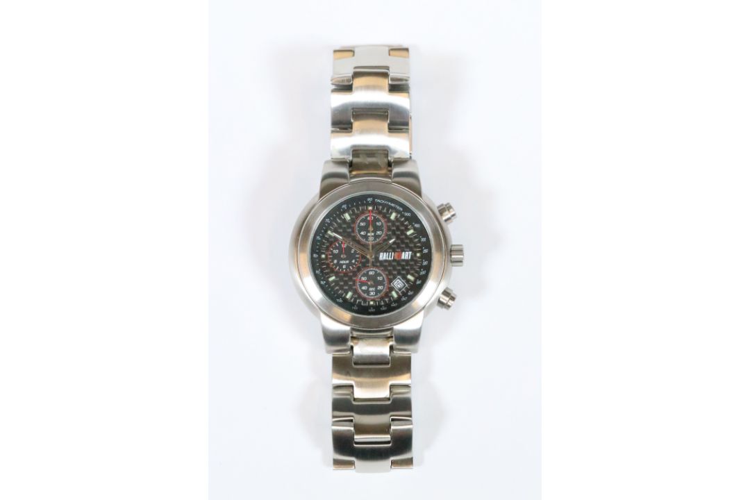 Boxed RalliArt Chronograph wrist watch with stainless steel strap, contained within case - Image 3 of 6