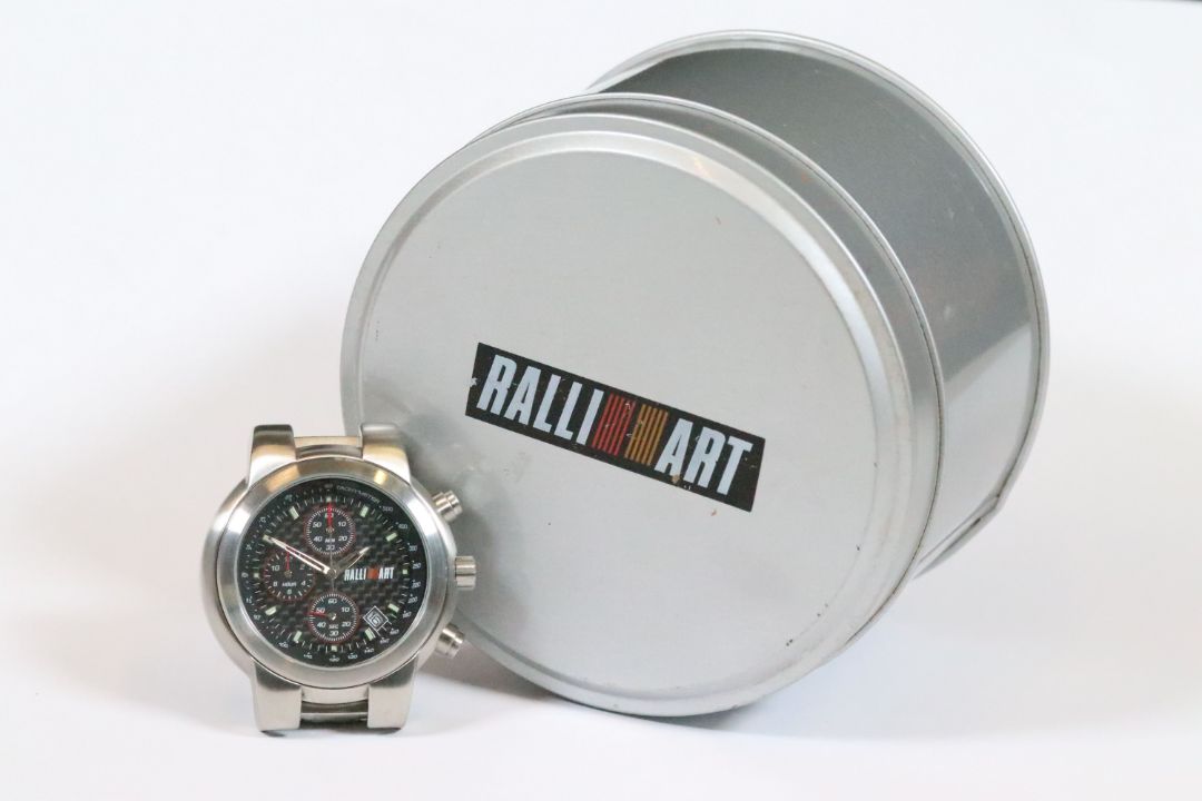 Boxed RalliArt Chronograph wrist watch with stainless steel strap, contained within case - Image 1 of 6