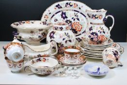 Masons 'Mandarin' pattern part tea and dinner service, to comprise dinner plates, breakfast