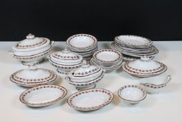 Copeland child's toy part dinner service to comprise lidded tureens, gravy boat, dishes etc (1 box)