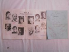 AUTOGRAPHS a Celebrity Golf Tournament Programme, 1982, with numerous signatures incl. Henry Cooper,