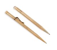 A 9-carat gold Mordan Everpoint Pencil, by S. Mordan and Co., London 1929, patent number 179005, the