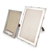Two Edwardian silver-mounted photograph frames by The Goldsmiths & Silversmiths Co., London 1907,