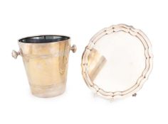 An electroplated champagne bucket, by James Dixon & Sons, Sheffield circa 1930, plain tapering