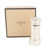 A modern Scottish silver novelty stamp dispenser, by Links of London, Edinburgh 2000, in the form of